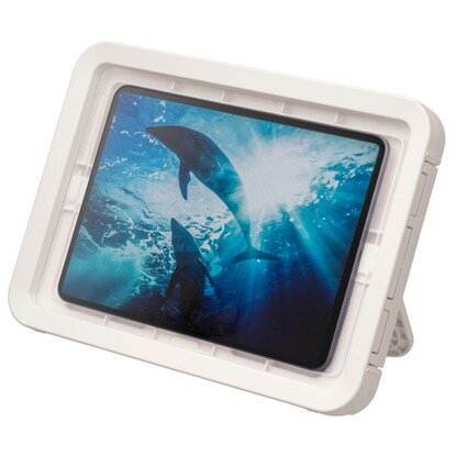 マグネット・角度調整スタンド付きタブレット防水ケース（MAGCASET）