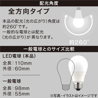 LED bulb (E26 60W equivalent LEE60WM-L)