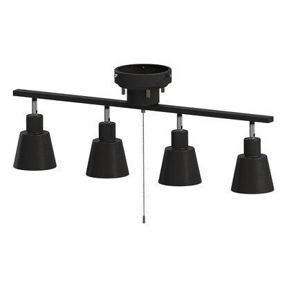 4-light ceiling light (LI-ZU black)