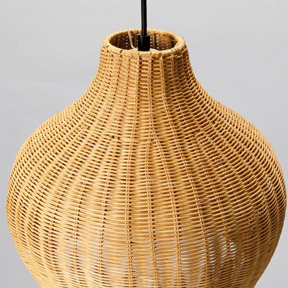 Rattan shade pendant light, 3 lights, ANM (Living in Comfort)