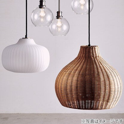 Rattan shade pendant light, 3 lights, ANM (Living in Comfort)