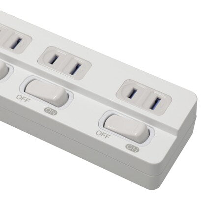 4個口節電タップ（2m PJE2-4M ホワイト）