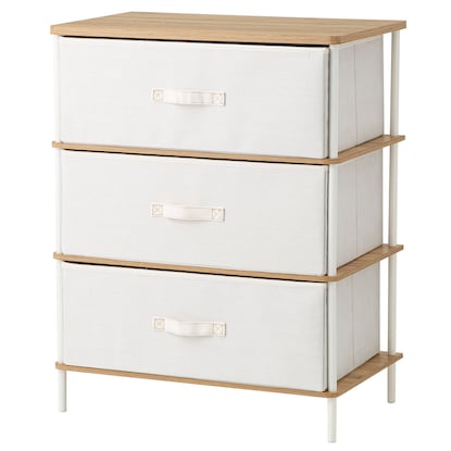 3-drawer chest (PST2 light brown/white)