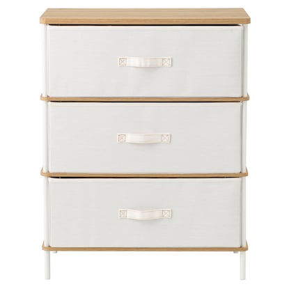 3-drawer chest (PST2 light brown/white)