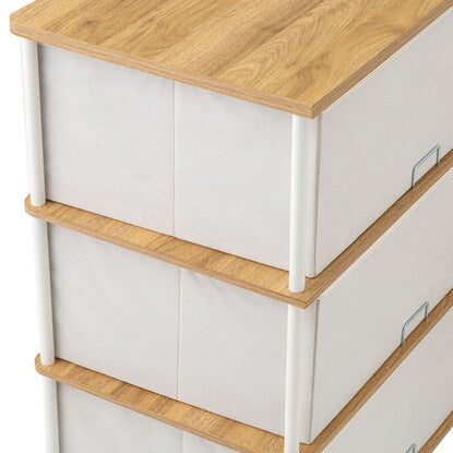 3-drawer chest (PST2 light brown/white)