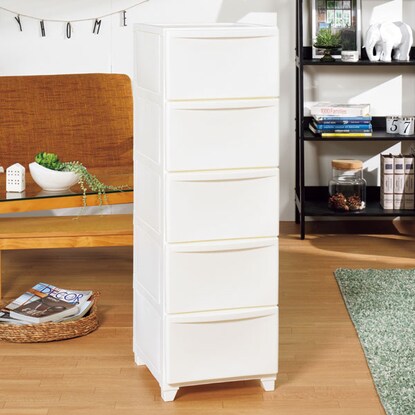 PDCVO 5-drawer wall-mounted chest (white)