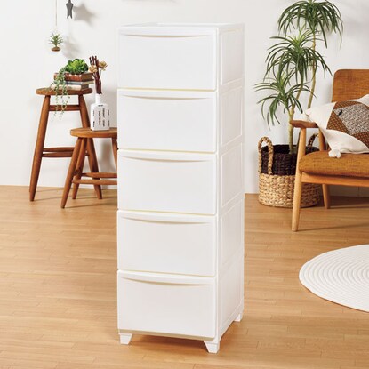 PDCVO 5-drawer wall-mounted chest (white)