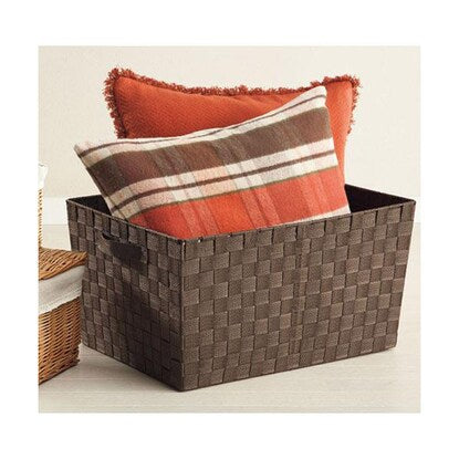 PP Wide Tape Basket (Brown)