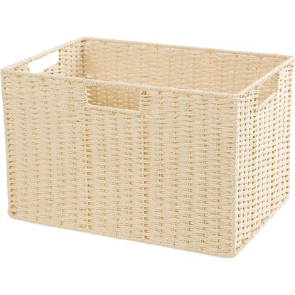 Hand-woven Paper Basket, Lyra 3, Regular, Natural