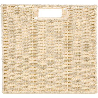 Hand-woven Paper Basket, Lyra 3, Regular, Natural