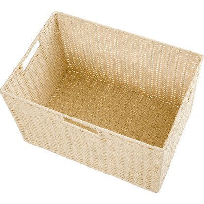 Hand-woven Paper Basket, Lyra 3, Regular, Natural