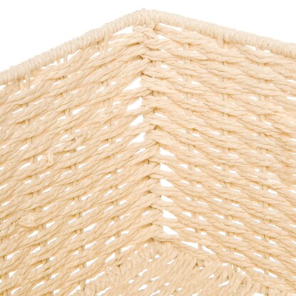 Hand-woven Paper Basket, Lyra 3, Regular, Natural