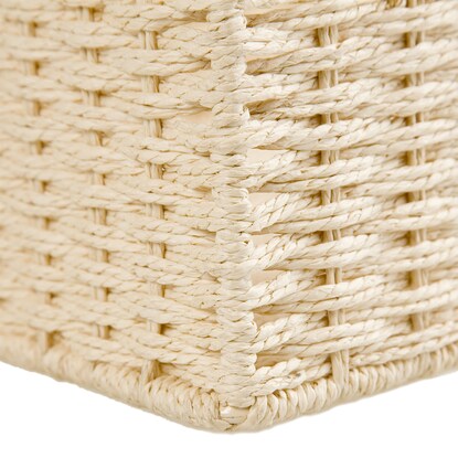 Hand-woven Paper Basket, Lyra 3, Regular, Natural