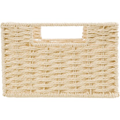 Hand-woven Paper Basket, Lyra 3 Quarter, Natural