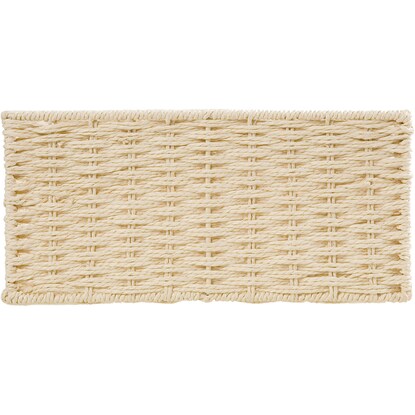 Hand-woven Paper Basket, Lyra 3 Quarter, Natural