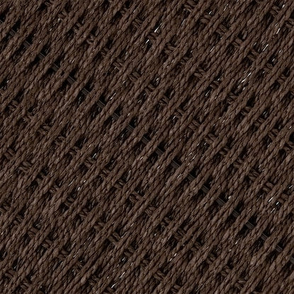 Hand-woven Paper Basket, Lyra 3, Horizontal Half, Dark Brown