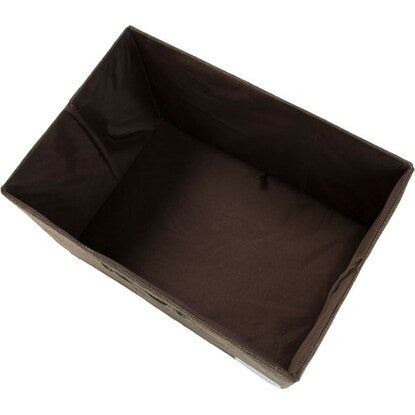 Fabric Box with Lid Fab Regular Dark Brown