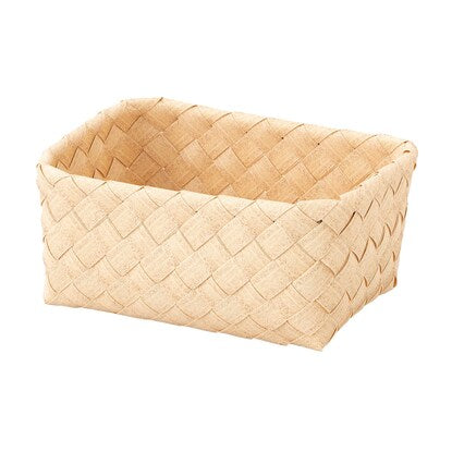 Washable basket quarter natural PE