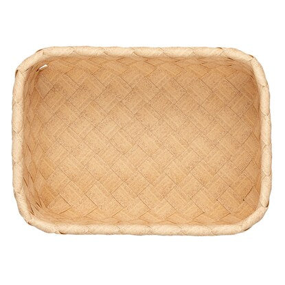 Washable basket quarter natural PE