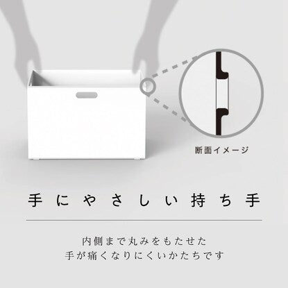バスケット Nインボックス クォーター グレイッシュブルー