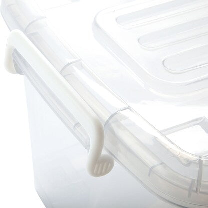 Durable storage box with lid (81L)