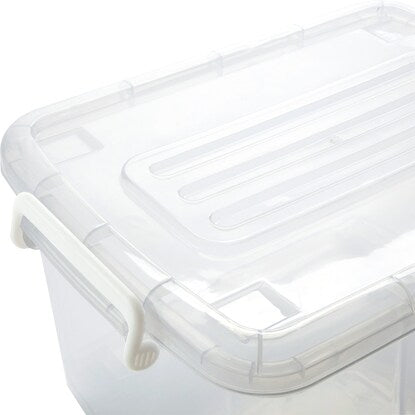 Durable storage box with lid (81L)