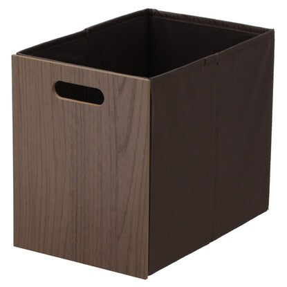 Connecting N-Calabo Drawer, Vertical Half, Medium Brown