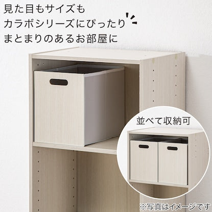 Connecting N-Calabo Drawer, Half Vertical, White Wash