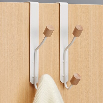 Door Hanger (Tovah, 1 Row, Set of 2, White)