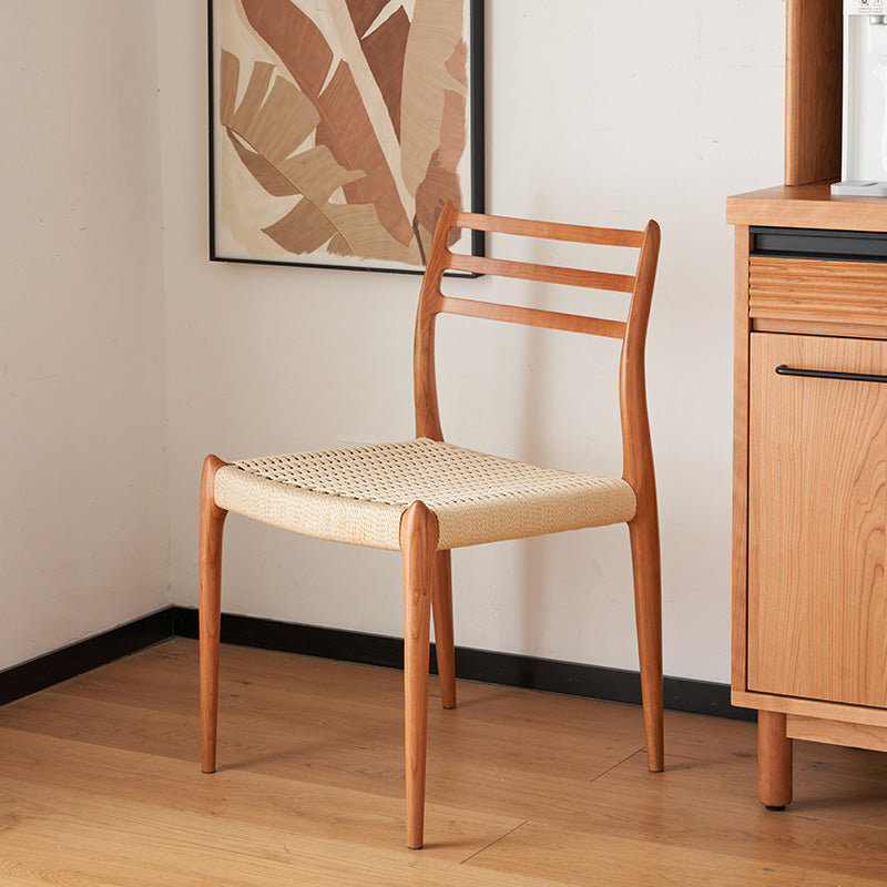 Cherry wood Natural style cherry wood dining chair