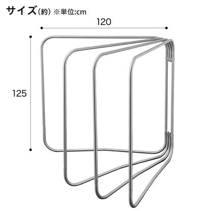 All-stainless steel futon drying rack (for 4 futons BH02)