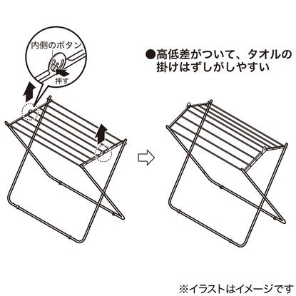 A towel hanger that can also be used to dry flat (8-hanger, SUS)