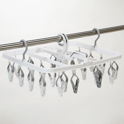 Easy-to-use separate drying hanger (24 pins)