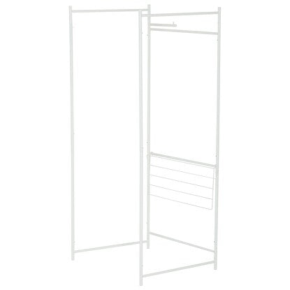 Panel-type indoor clothes drying stand (white BH05)