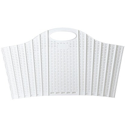 Foldable laundry basket (rattan white)