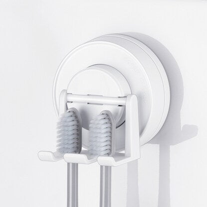 Suction Cup Toothbrush Holder (White MS02)