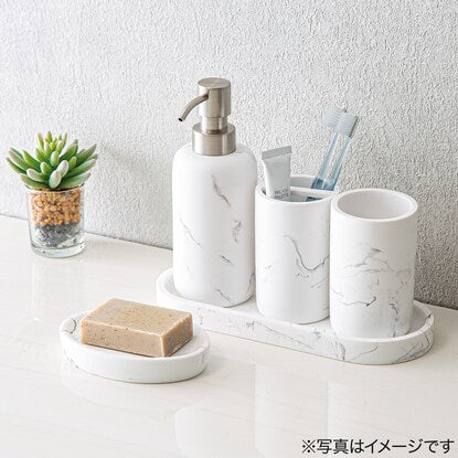 Polyresin Toothbrush Stand (Marble GS01)