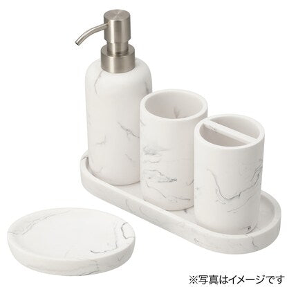 Polyresin Toothbrush Stand (Marble GS01)