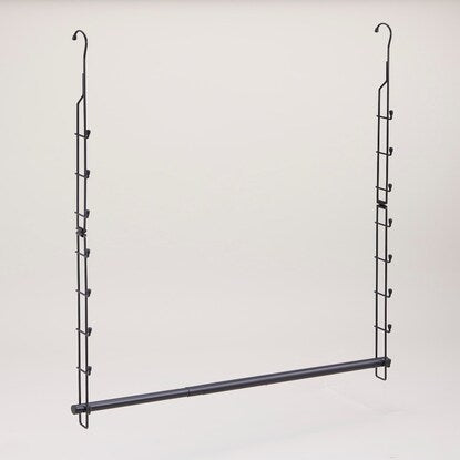 Expandable closet hanging hanger (black)