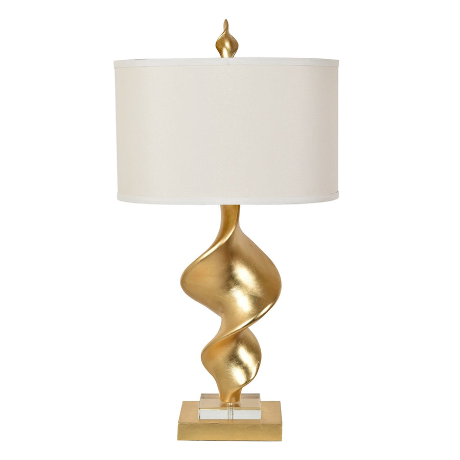 Luxury Gold Pillar Table Lamp