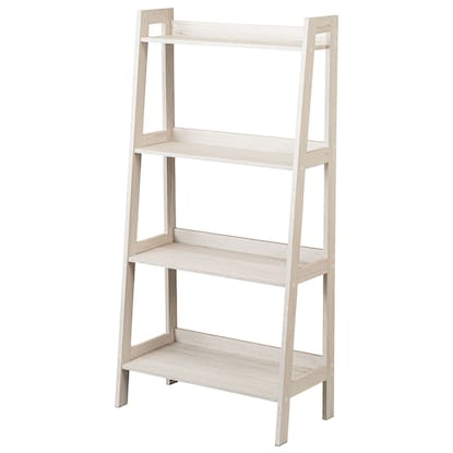 Ladder shelf, 4 tiers, white wash (KB62125)