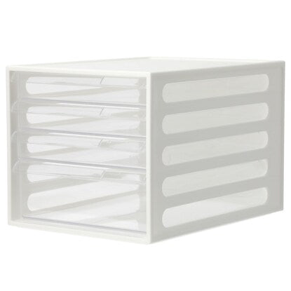 Letter case A4 4-tier (all white)