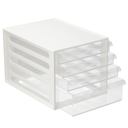 Letter case A4 4-tier (all white)