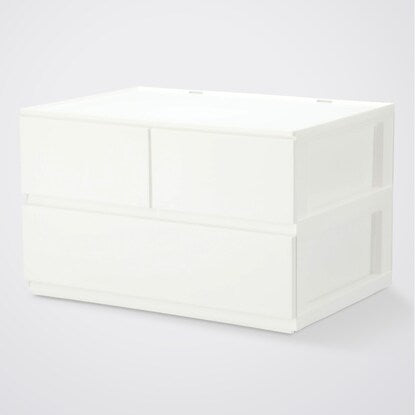 Drawer N-in-Box Regular 2 Tiers/3 Drawers White