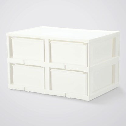 Drawer N-in-Box Regular 2 Tiers/3 Drawers White