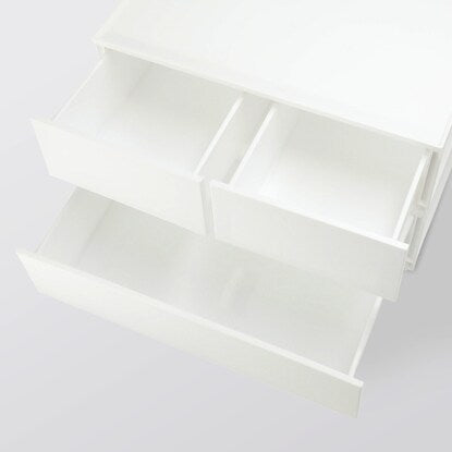 Drawer N-in-Box Regular 2 Tiers/3 Drawers White