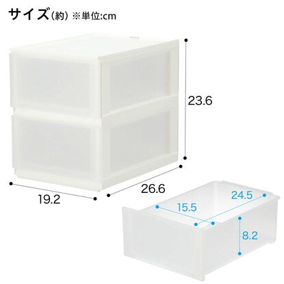 N-in-Box Vertical Half 2-Tier Clear