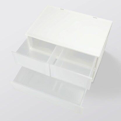 Drawer N-in-Box Regular 2 Tiers/3 Drawers Clear