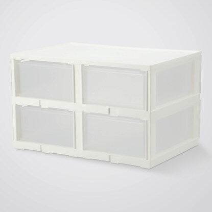 Drawer N-in-Box Regular 2 Tiers/3 Drawers Clear