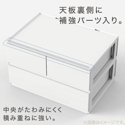 Drawers N-in-Box L Regular 3 Tiers/4 Drawers Clear